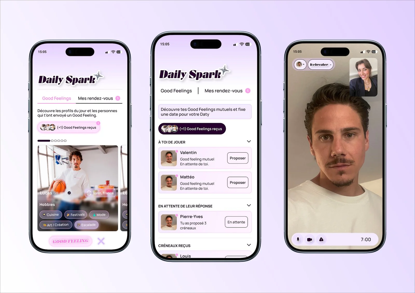 7Daty — Daily Spark et visio-dating