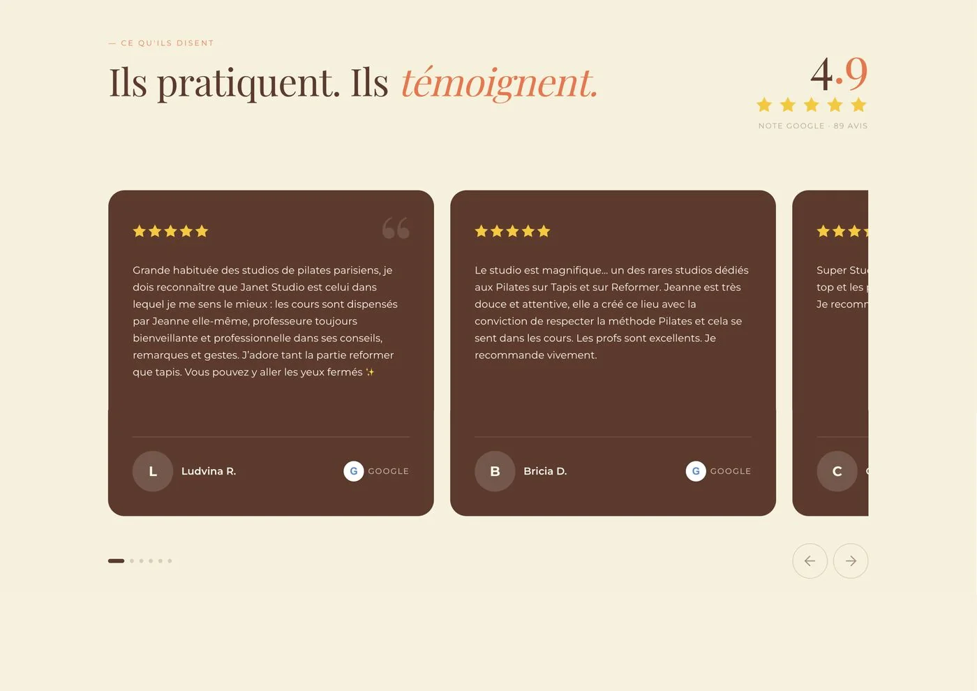 Janet Studio — avis clients