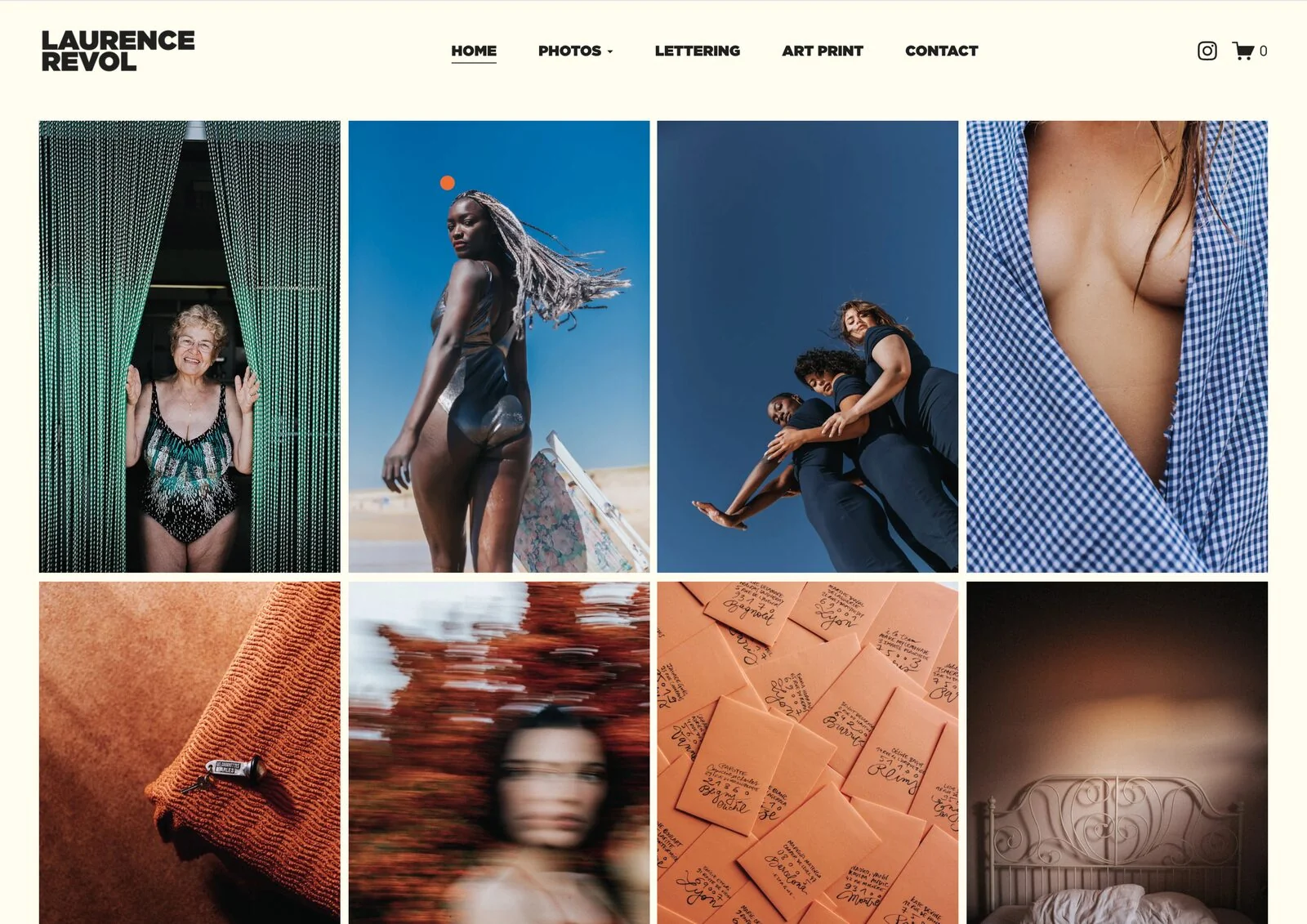 Laurence Revol — page d'accueil du site