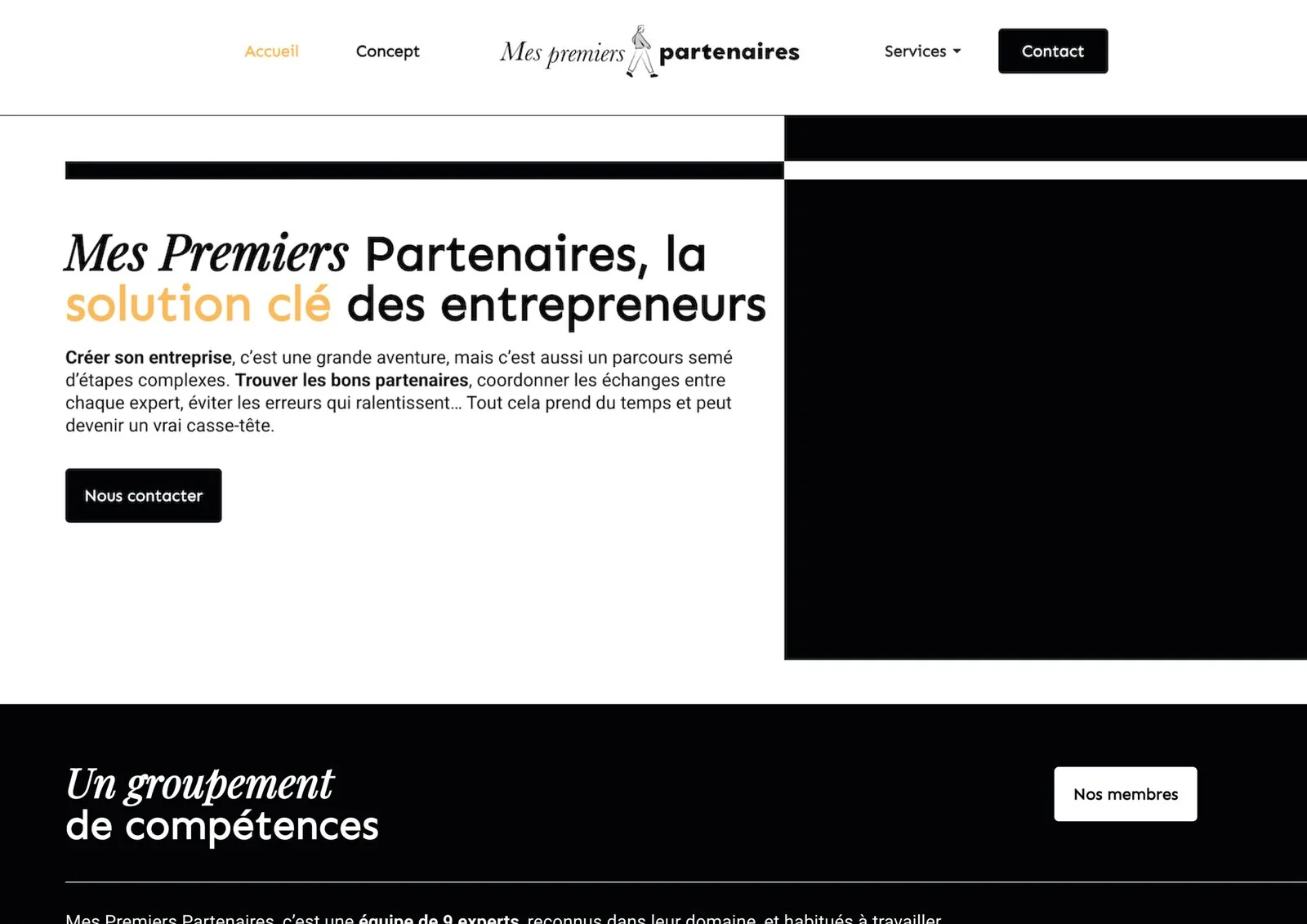 Mes Premiers Partenaires — page d'accueil du site