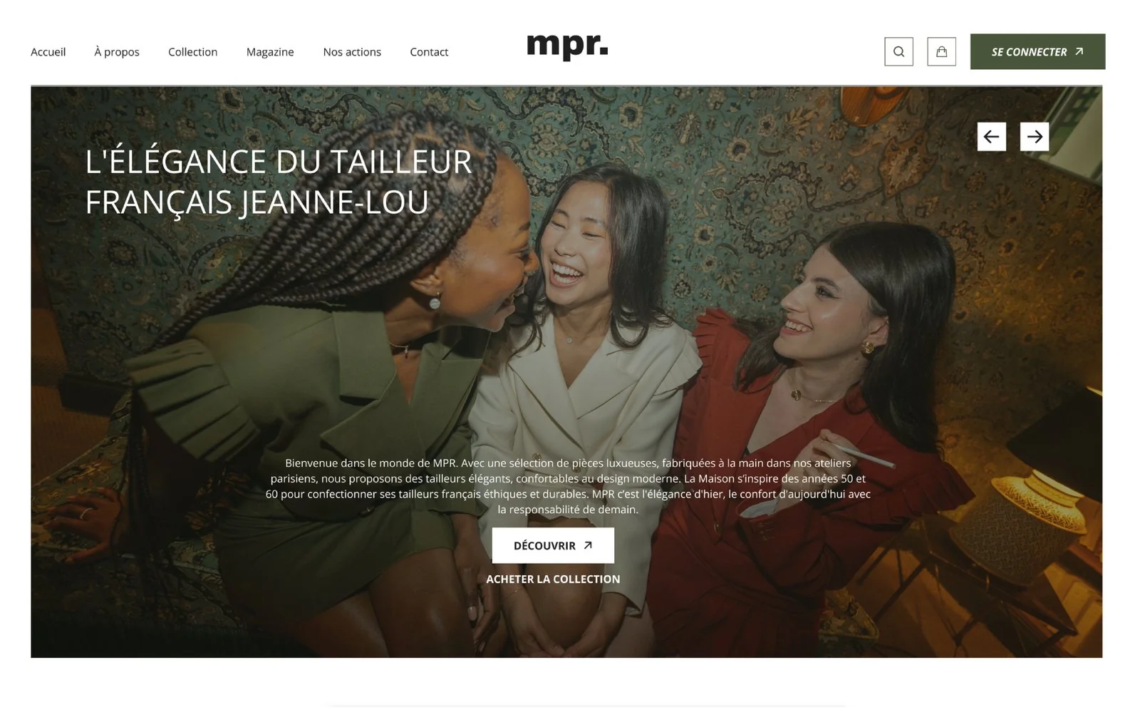 MPR — page d'accueil du site