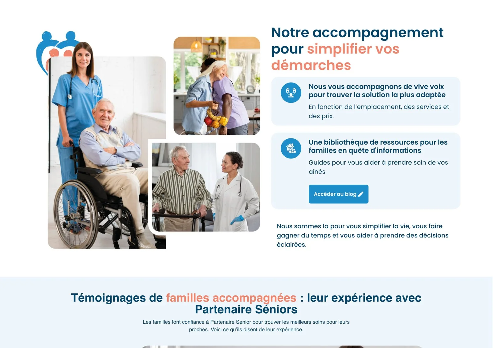Partenaire Senior — accompagnement et témoignages