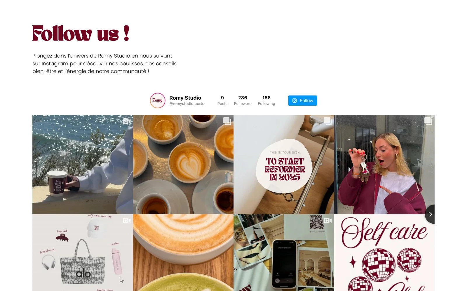Romy Studio — communauté et réseaux sociaux